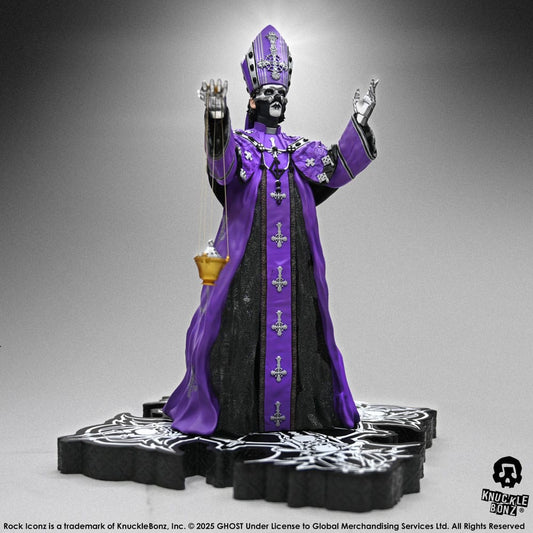 Ghost Rock Iconz Statue Papa V Perpetua Purple Robes 22 cm P047129