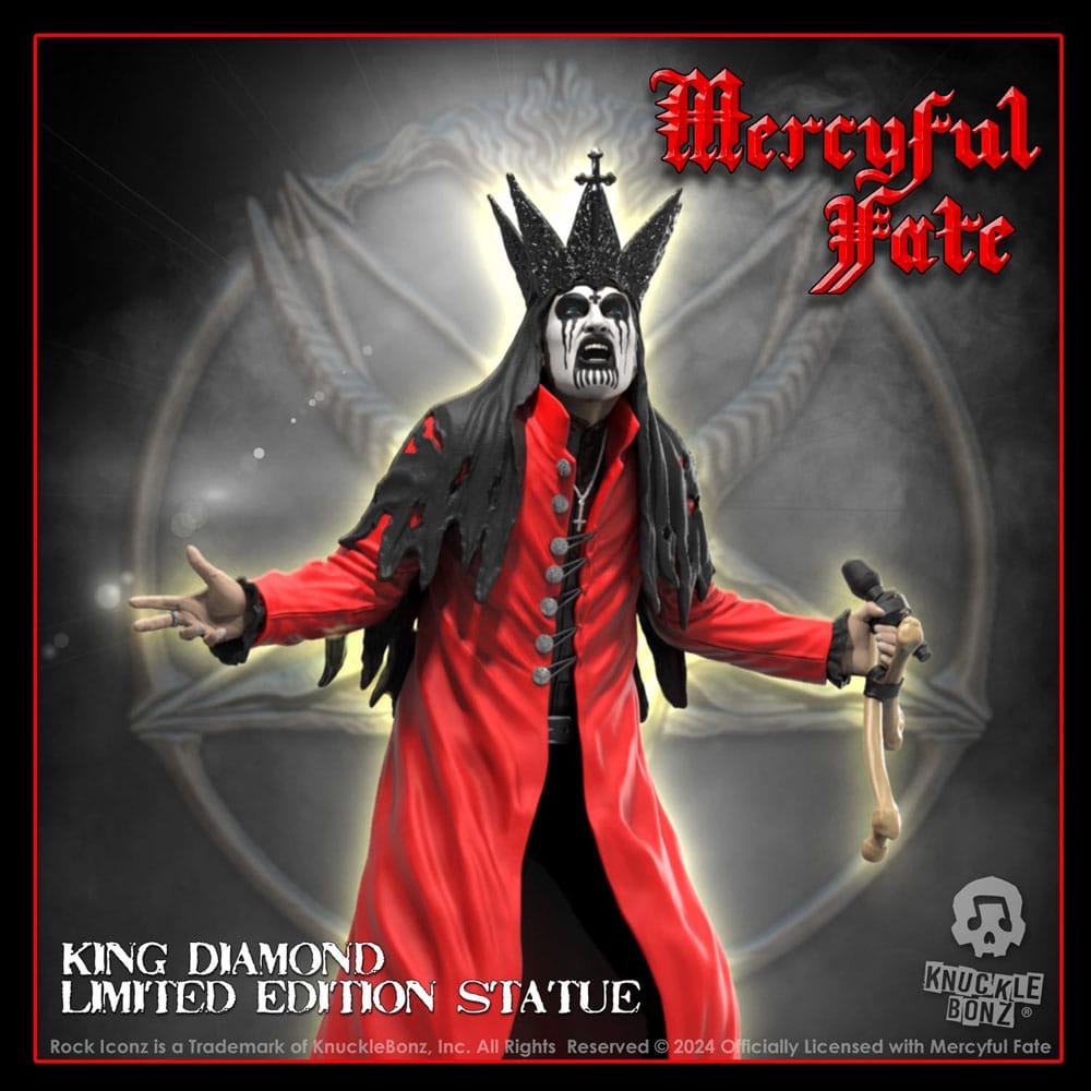Mercyful Fate Rock Iconz Statue King Diamond III (Red Version) 22 cm P047135