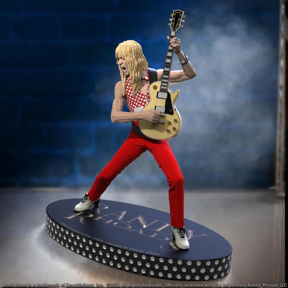 Randy Rhoads IV Rock Iconz Statue The Early Years Red Version 24 cm P047156