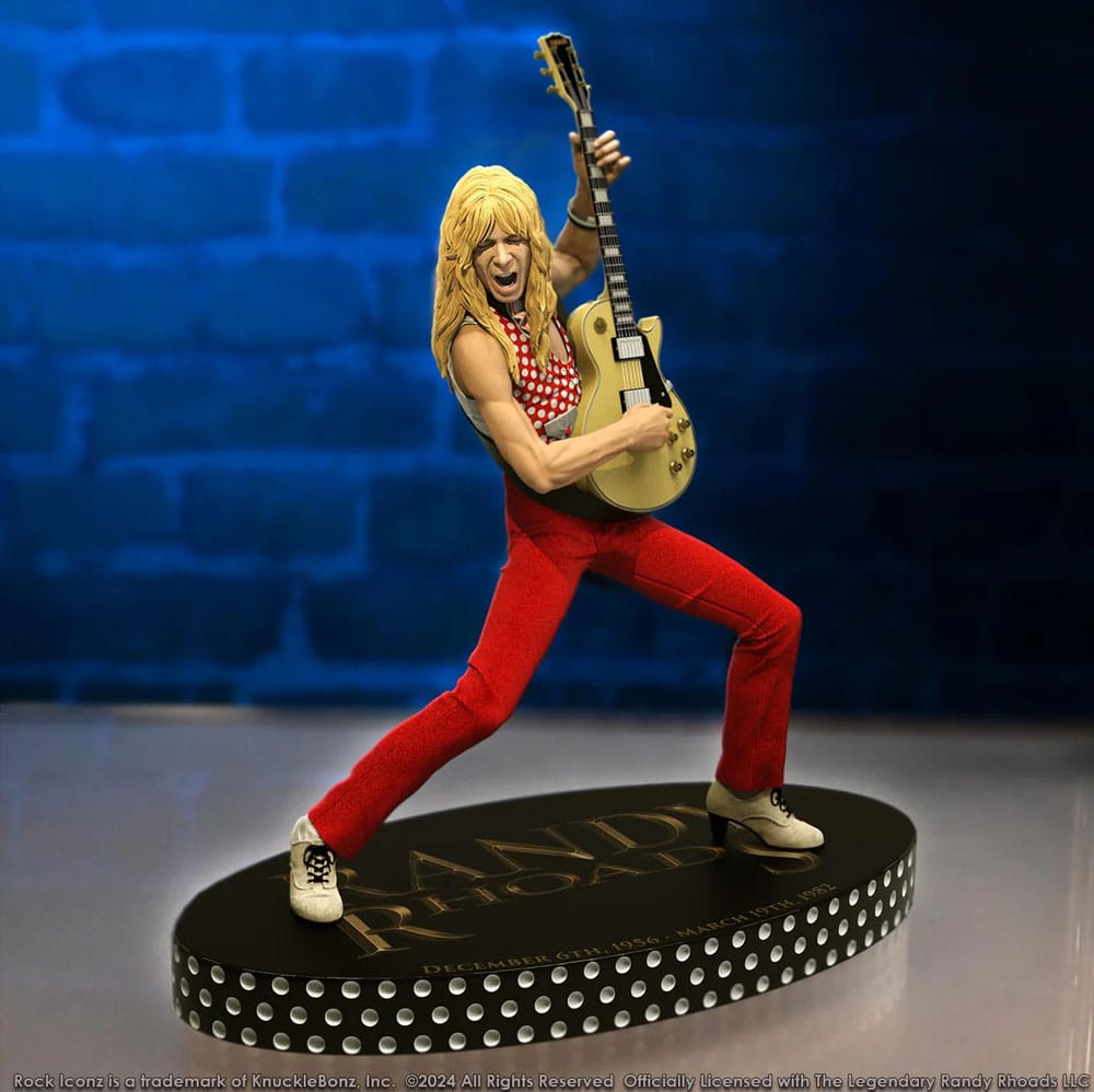 Randy Rhoads IV Rock Iconz Statue The Early Years Red Version 24 cm P047156