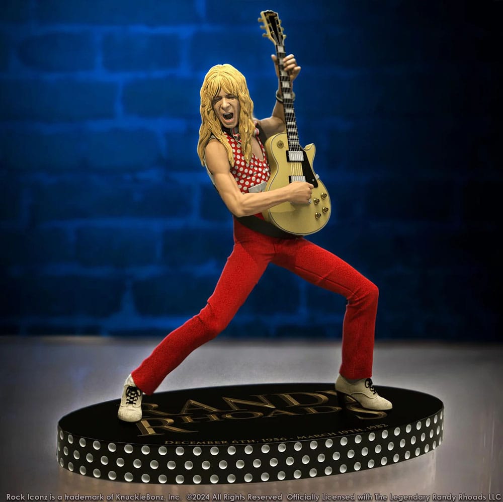 Randy Rhoads IV Rock Iconz Statue The Early Years Red Version 24 cm P047156