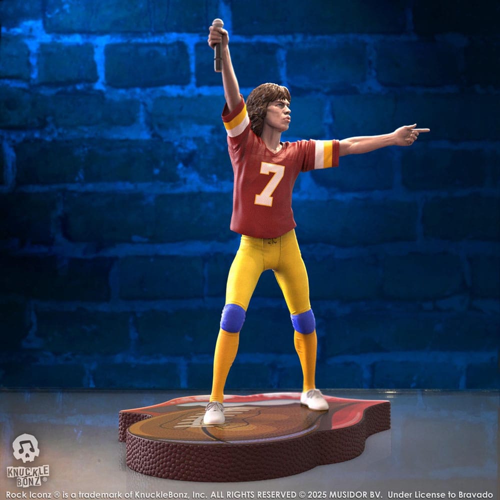 Rolling Stones Rock Iconz Statue Mick Jagger US Tour 1981 (Burgundy Jersey) 22 cm P047157
