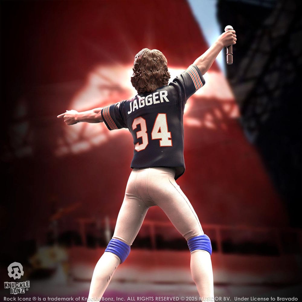 Rolling Stones Rock Iconz Statue Mick Jagger US Tour 1981 (Black Jersey) 22 cm P047158