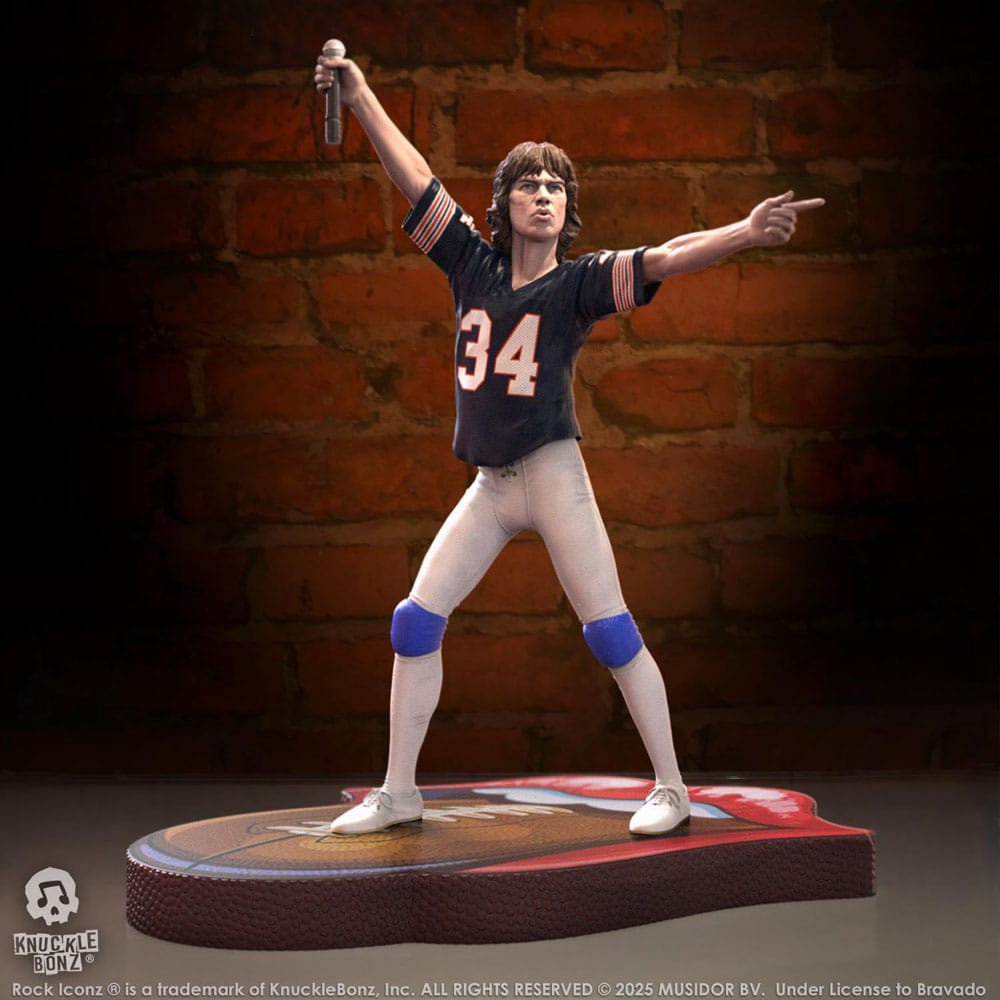 Rolling Stones Rock Iconz Statue Mick Jagger US Tour 1981 (Black Jersey) 22 cm P047158