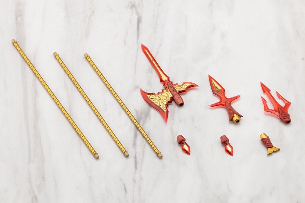 Kotobukiya M.S.G. Model Kit Accessory Set Virtuous Style 11 Pole Weapon Set Flamerite Ver. P065499