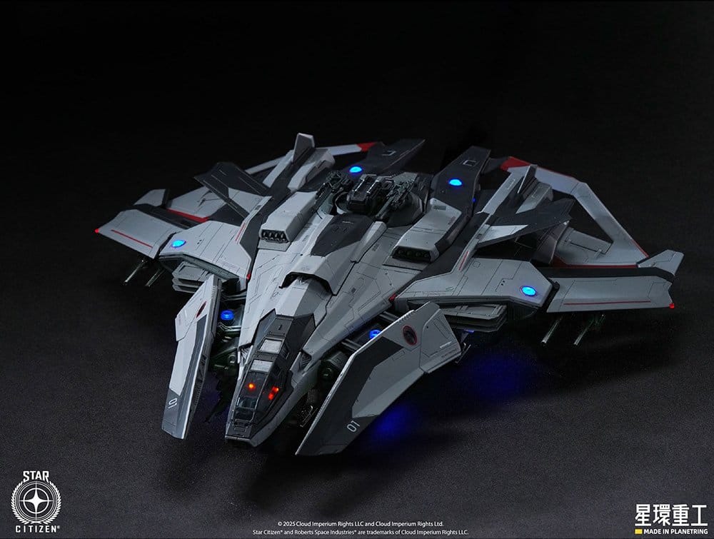 Star Citizen Pre-assembled Plastic Model Kit 1/100 Anvil F8C Lightning Pre-Assembled Finished Model Ver. 25 cm P072445