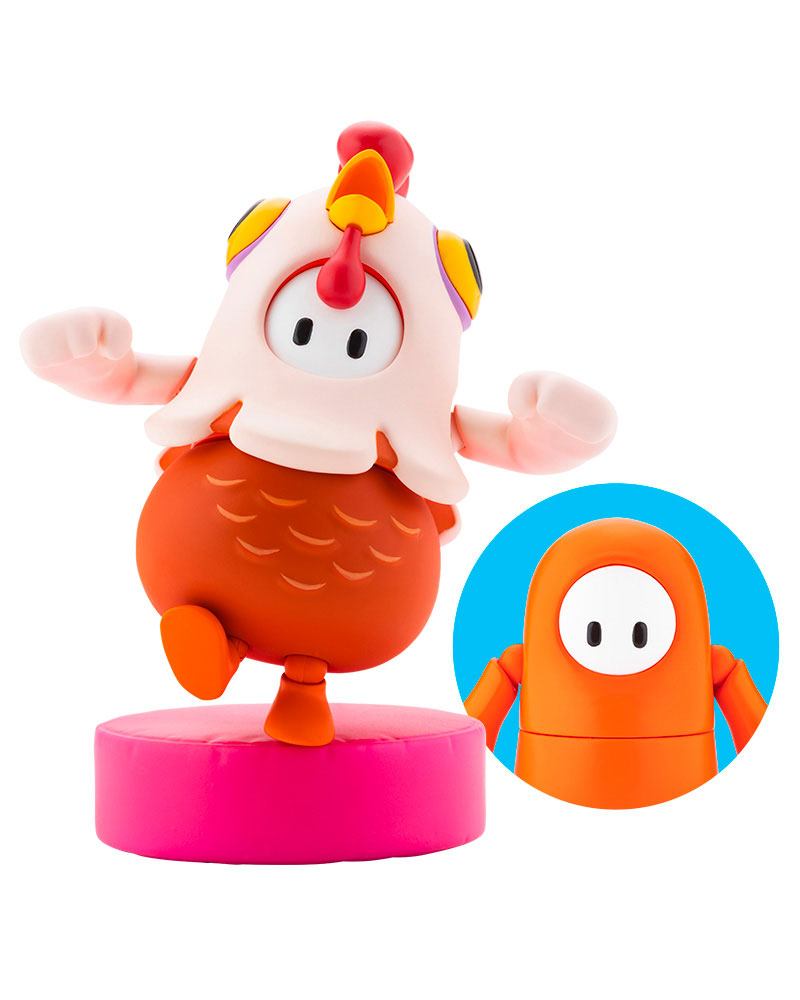 Fall Guys: Ultimate Knockout Action Figure 1/20 Pack 01 Movie Star / Chicken Skin 8 cm P066377