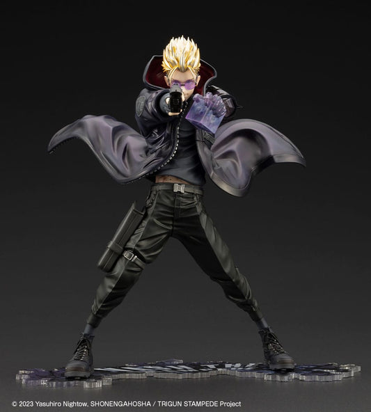 Trigun Stampede ARTFXJ Statue 1/8 Vash the Stampede The Gunman in Black Ver. 22 cm P047707