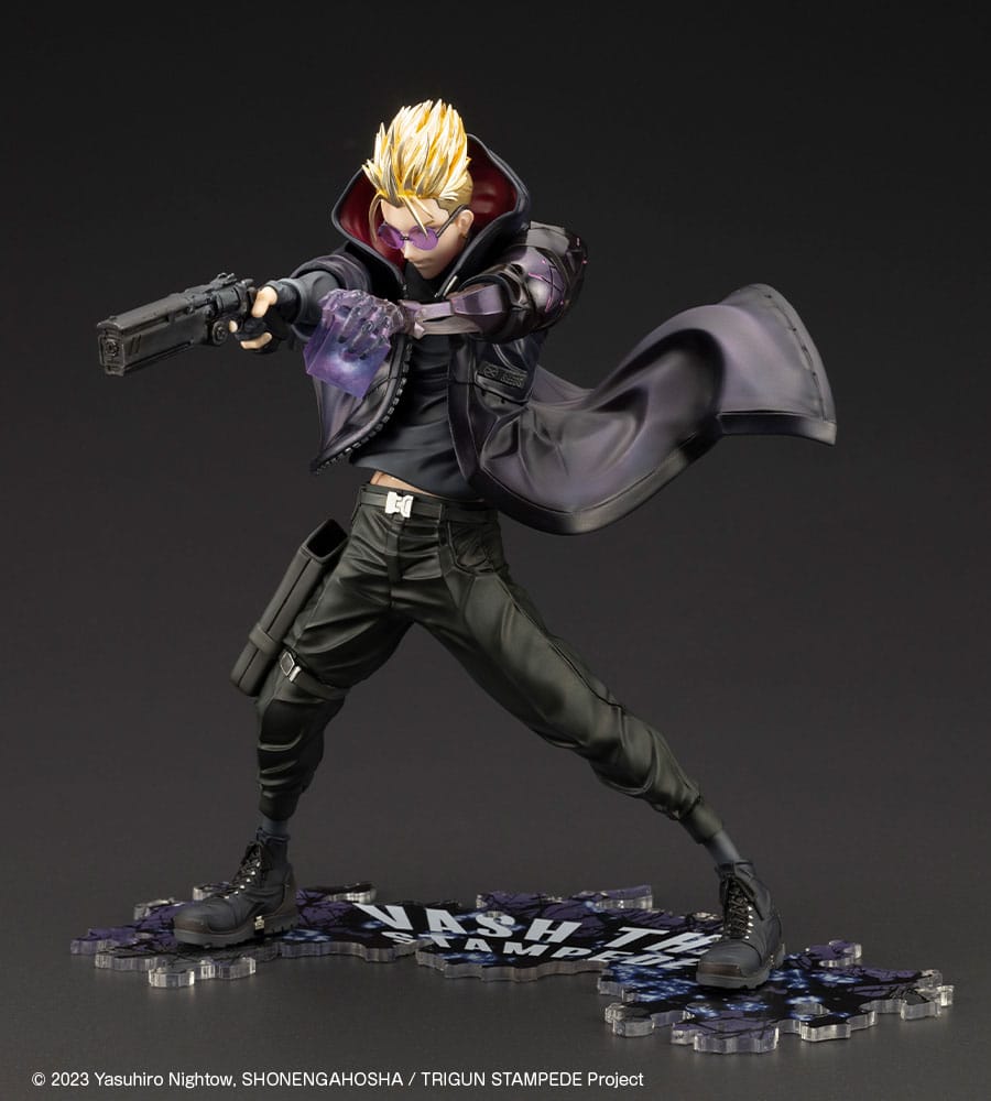 Trigun Stampede ARTFXJ Statue 1/8 Vash the Stampede The Gunman in Black Ver. 22 cm P047707