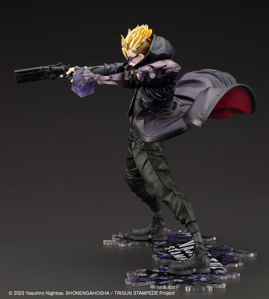 Trigun Stampede ARTFXJ Statue 1/8 Vash the Stampede The Gunman in Black Ver. 22 cm P047707