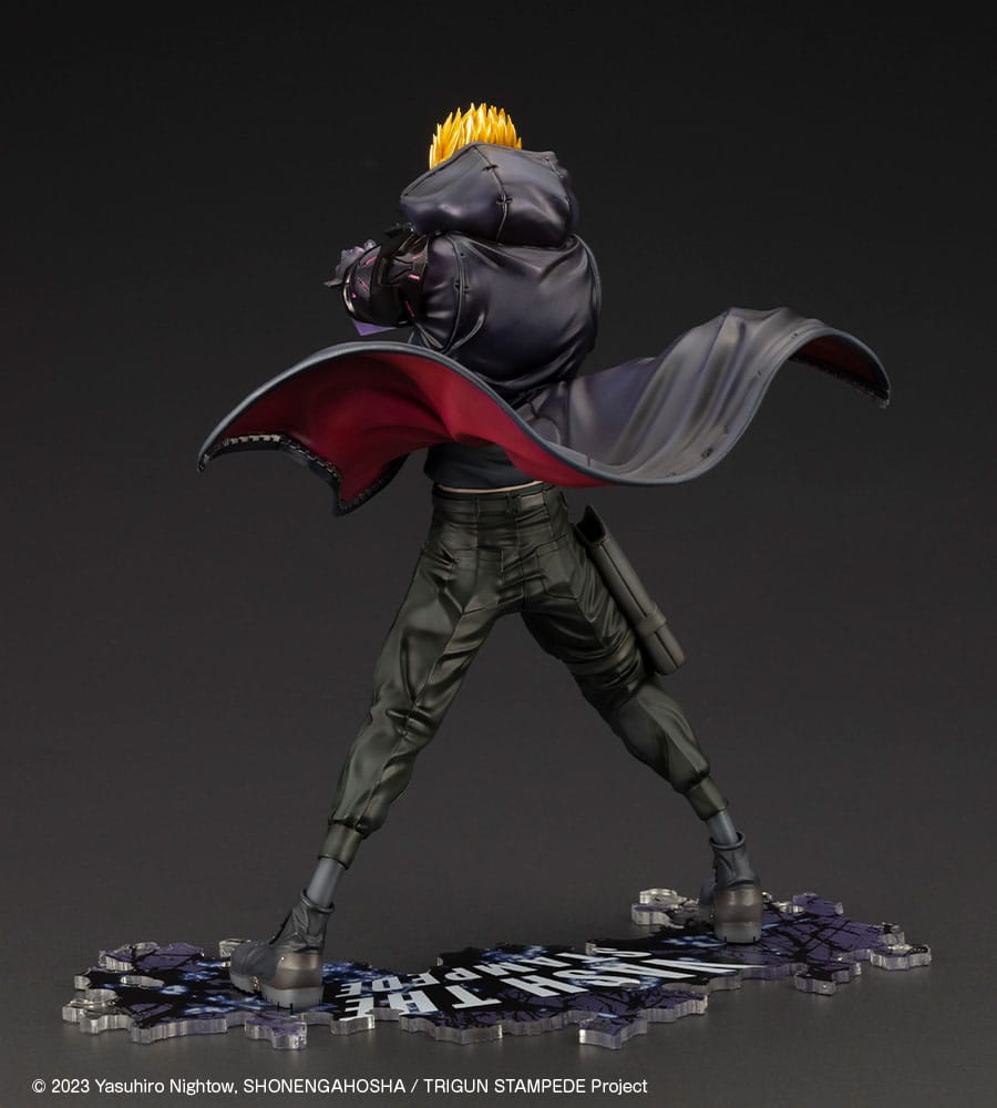 Trigun Stampede ARTFXJ Statue 1/8 Vash the Stampede The Gunman in Black Ver. 22 cm P047707