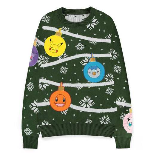 Pokemon Sweatshirt Christmas Jumper Xmas Balls