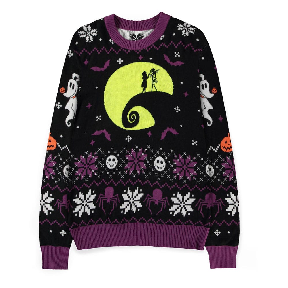 Nightmare Before Christmas Sweater Glow in the Dark (Christmas Jumper) Size L P047858