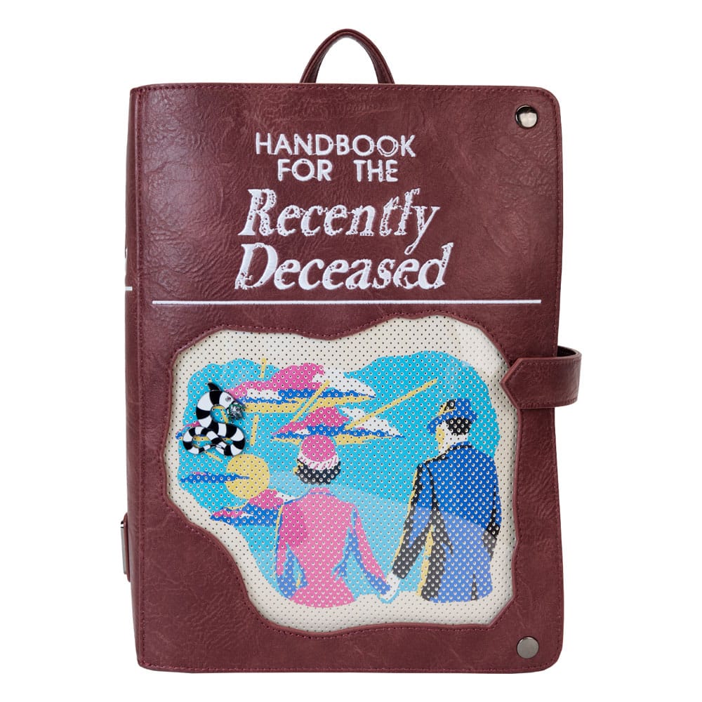 Beetlejuice by Loungefly Backpack Mini Handbook for the recently Deceased Pin Trader P047935