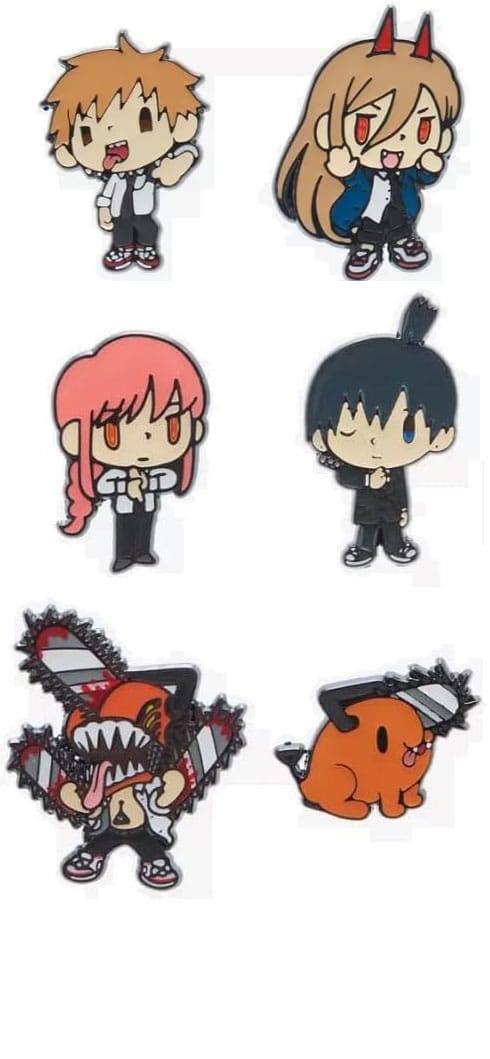 Chainsaw Man by Loungefly Enamel Pins Blind Box Mulit Char Chibi Assortment (12) P065238