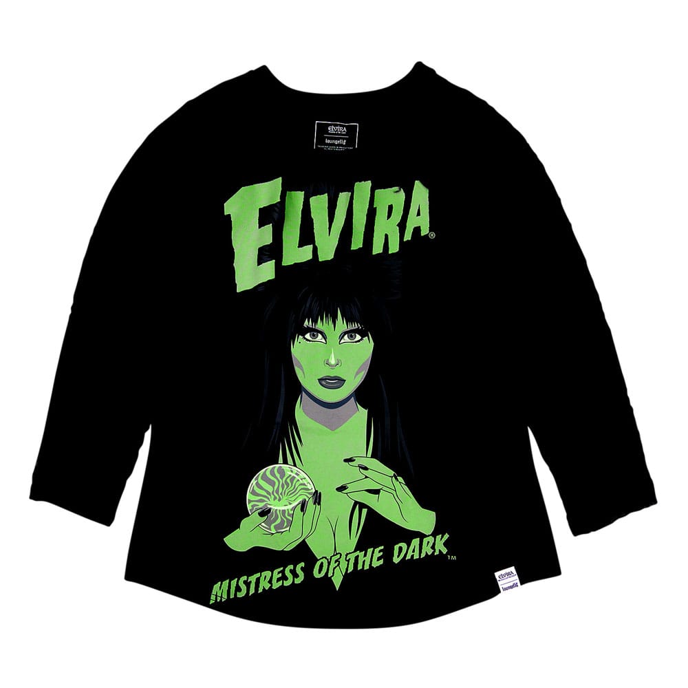 Elivira by Loungefly Tee T-Shirt Unisex Shirred Raglan
