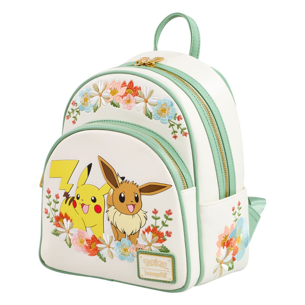 Pokemon by Loungefly Mini Backpack Pikachu & Eevee Floral P048207