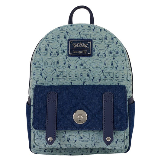 Pokemon by Loungefly Mini Backpack Faux Denim P048212