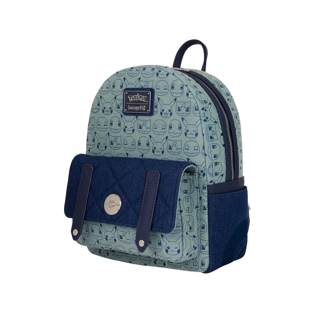 Pokemon by Loungefly Mini Backpack Faux Denim P048212
