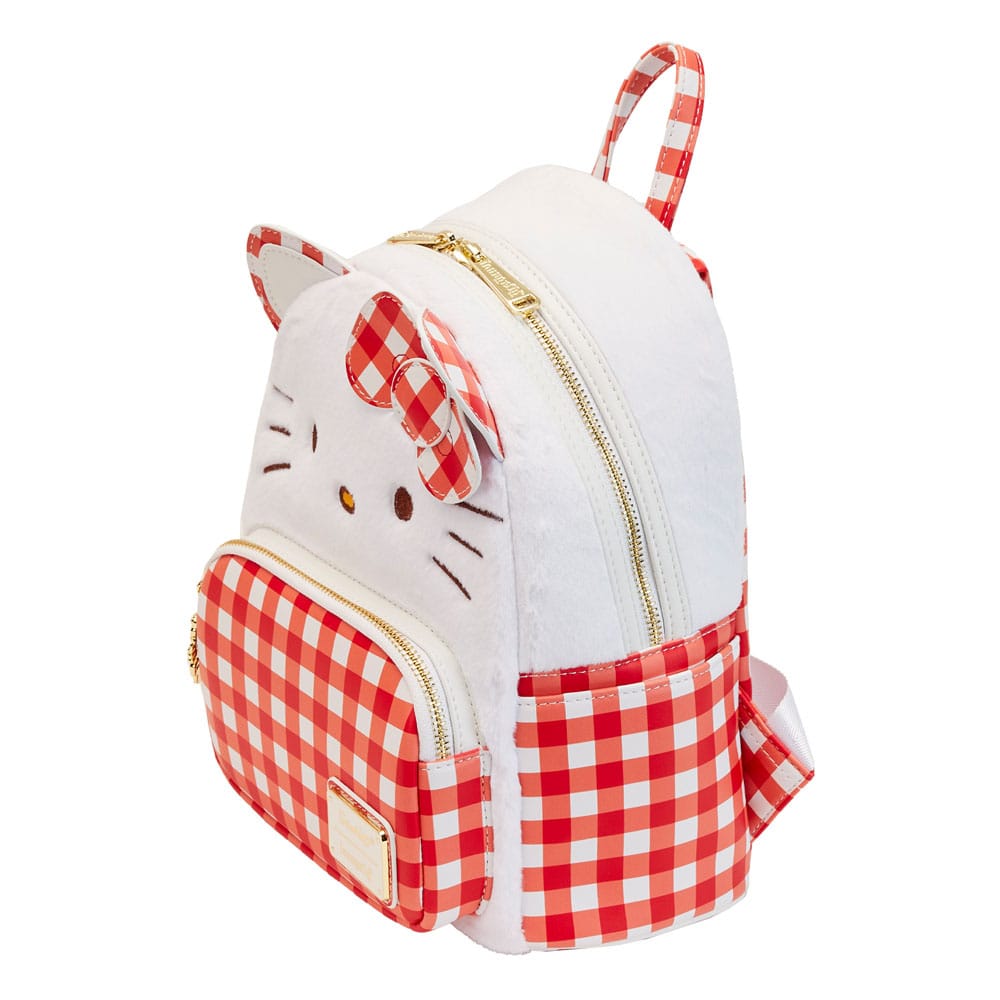 SANRIO BY LOUNGEFLY MINI BACKPACK HELLO KITTY GINGHAM COSPLAY P048239