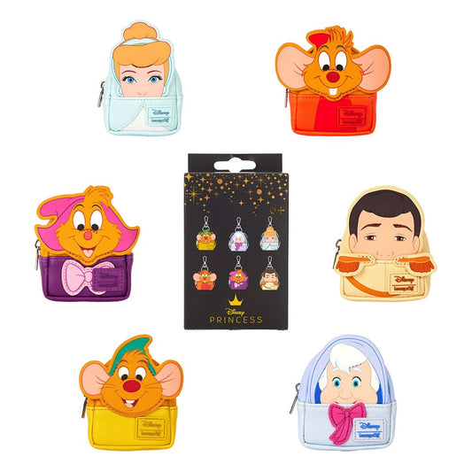 Disney Cinderella 75th Anniversary by Loungefly Bag Charm Mystery Box Display (15) P073818