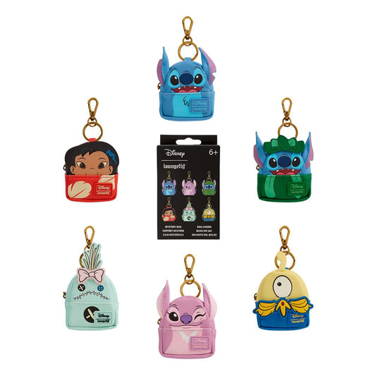 Disney Lilo & Stitch by Loungefly Bag Charm Mystery Box Display (15) P073819