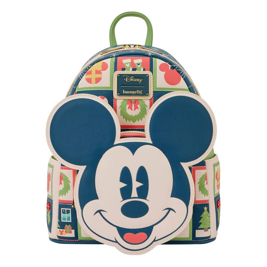 Disney by Loungefly Mini Backpack Mickey and Minnie Holiday P066419