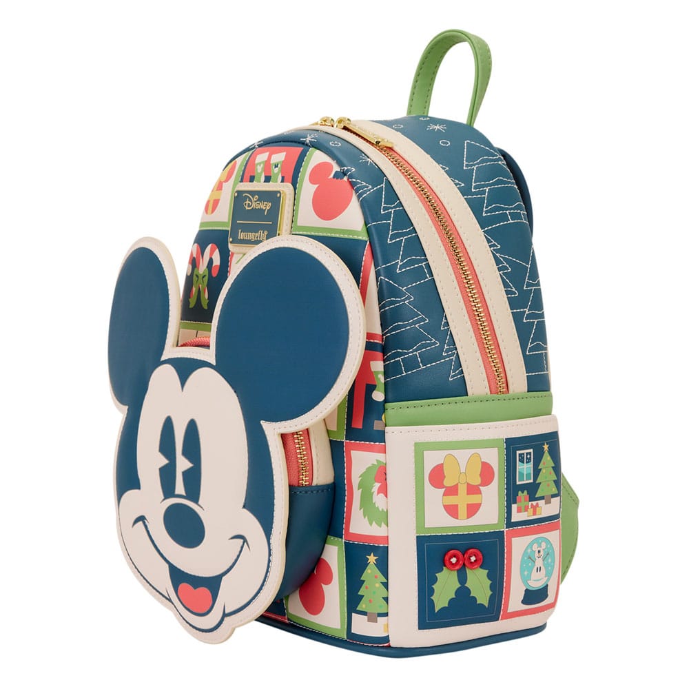 Disney by Loungefly Mini Backpack Mickey and Minnie Holiday P066419