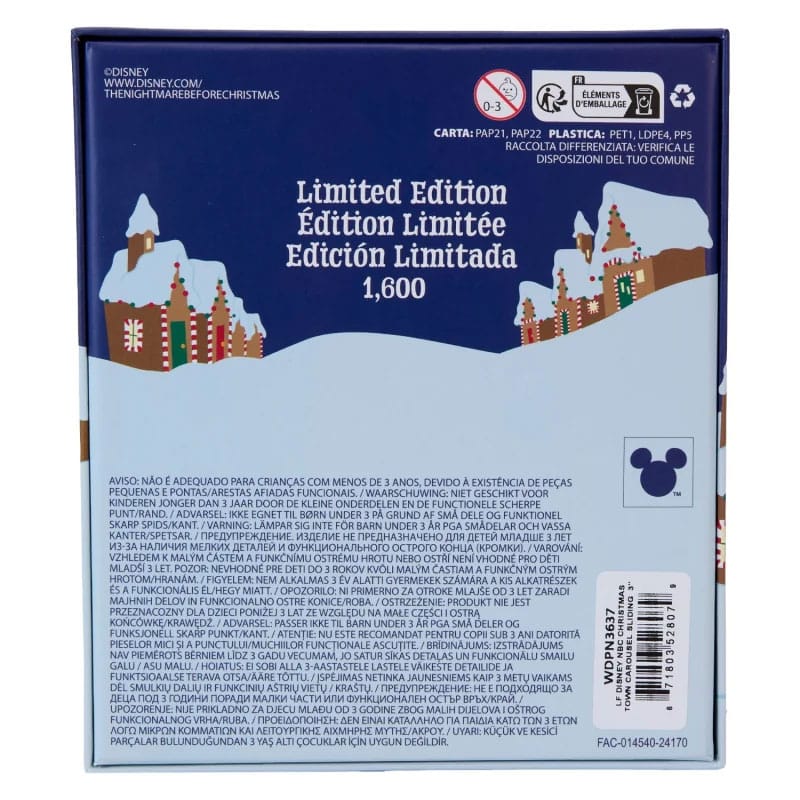 Nightmare Before Christmas by Loungefly Enamel 3'' Pins Christmas Town Carousel 3'' Limited Edition 8 cm P066759