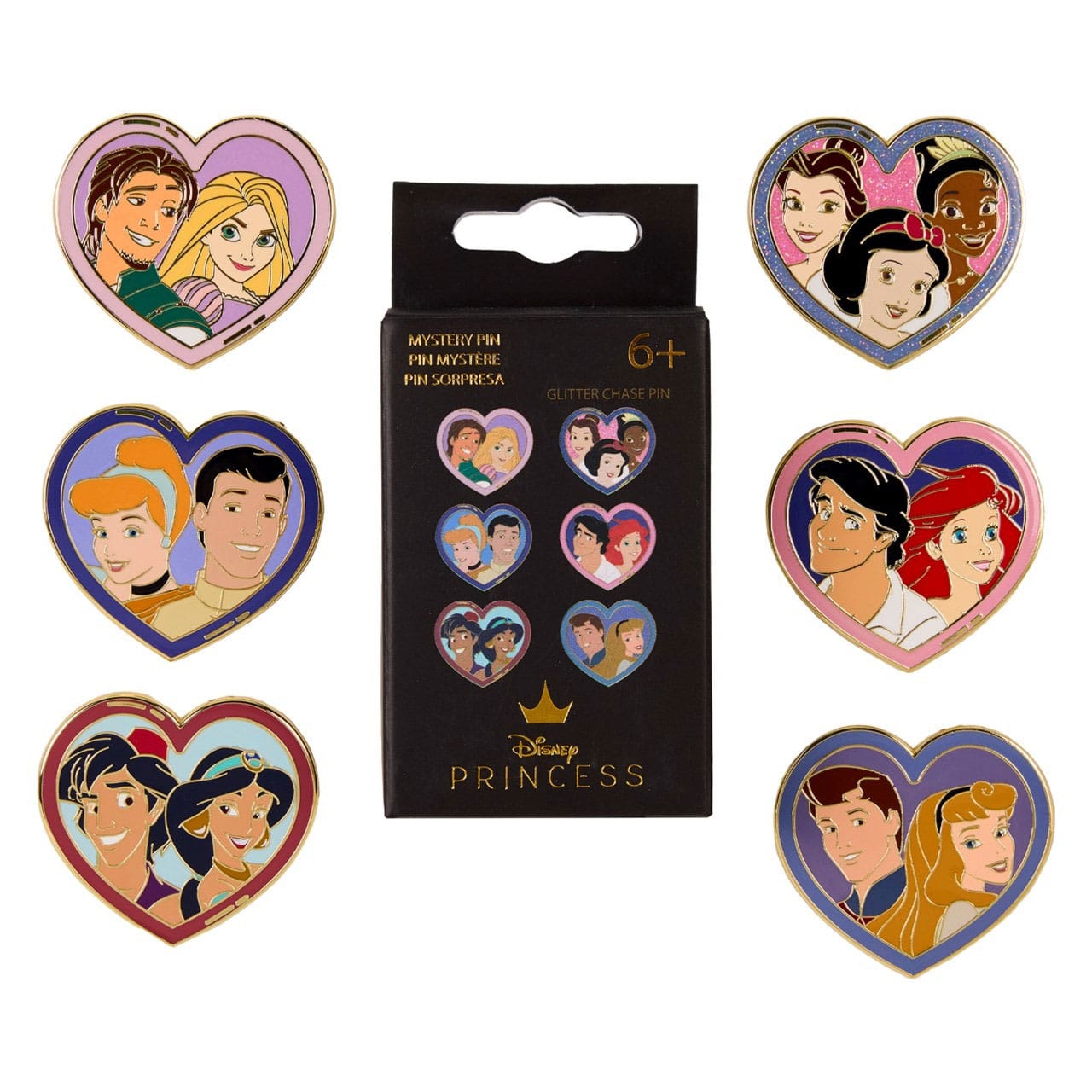 Disney by Loungefly Enamel Pins Blind Box Princess & Prince Assortment (12) P066760