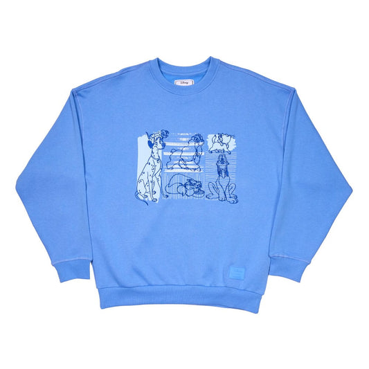 Disney by Loungefly Sweatshirt Unisex Dogs & Cats Oversized Crewneck Size XL