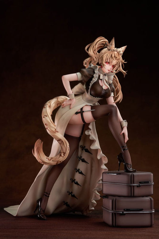 Original Character PVC Statue 1/7 Battle Maid Different Species Leopard Cat Maria Deluxe Edition 24 cm P048832