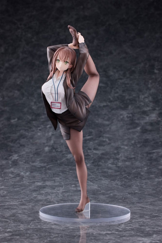 Original Character PVC Statue 1/6 OL-chan Who Doesn't Want to Go to Work White Ver. Deluxe Edition 26 cm P048834
