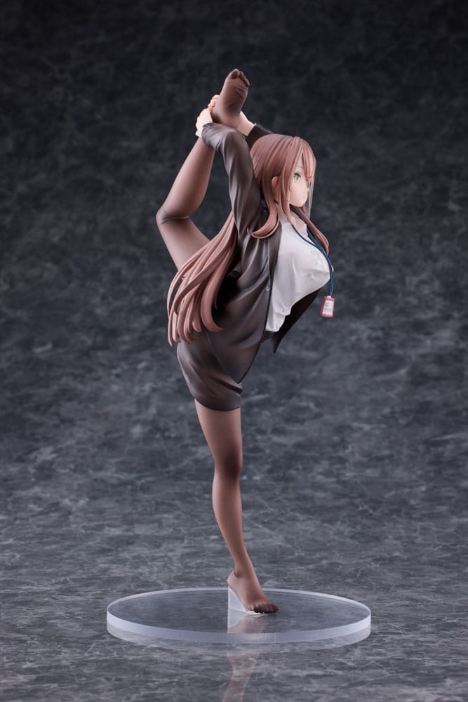 Original Character PVC Statue 1/6 OL-chan Who Doesn't Want to Go to Work White Ver. Deluxe Edition 26 cm P048834