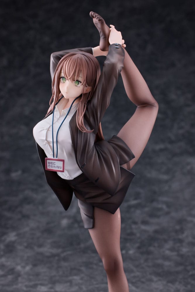 Original Character PVC Statue 1/6 OL-chan Who Doesn't Want to Go to Work White Ver. Deluxe Edition 26 cm P048834
