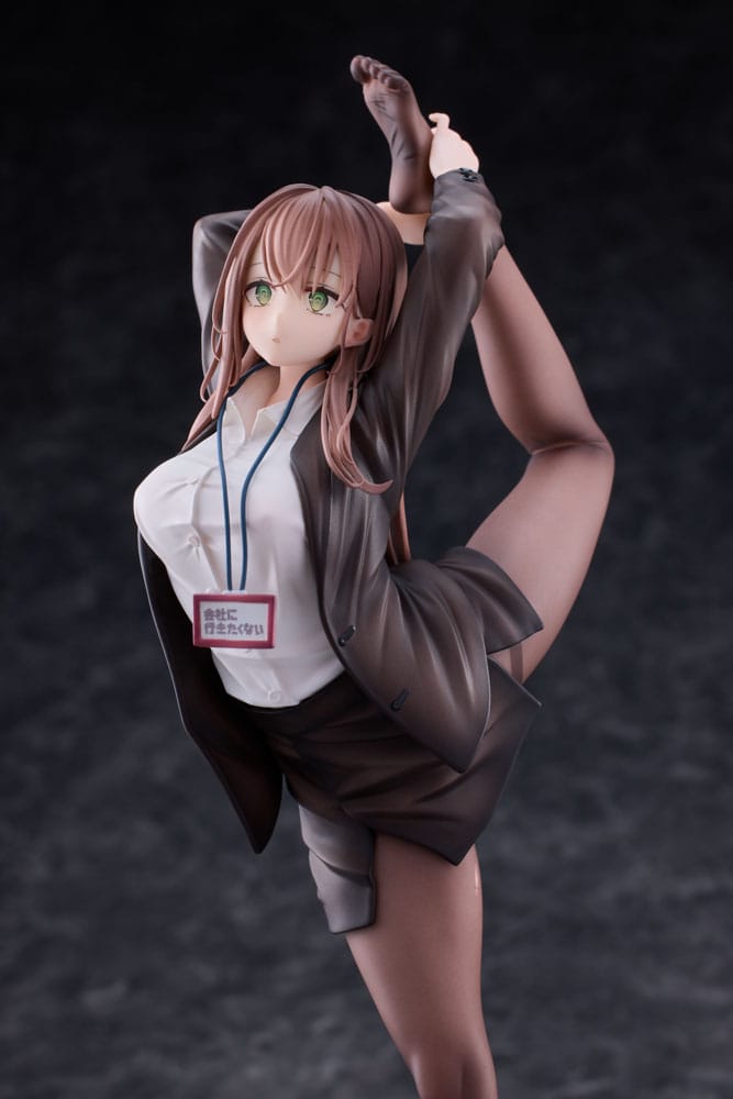 Original Character PVC Statue 1/6 OL-chan Who Doesn't Want to Go to Work White Ver. Deluxe Edition 26 cm P048834