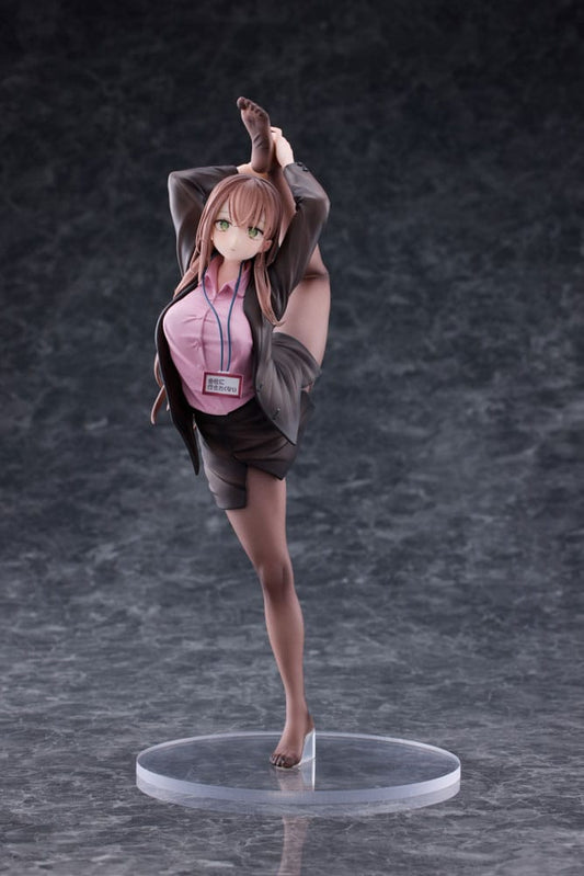 Original Character PVC Statue 1/6 OL-chan Who Doesn't Want to Go to Work Pink Ver. 26 cm P048837