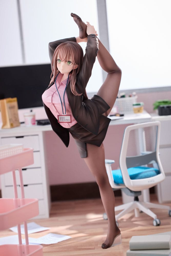 Original Character PVC Statue 1/6 OL-chan Who Doesn't Want to Go to Work Pink Ver. 26 cm P048837