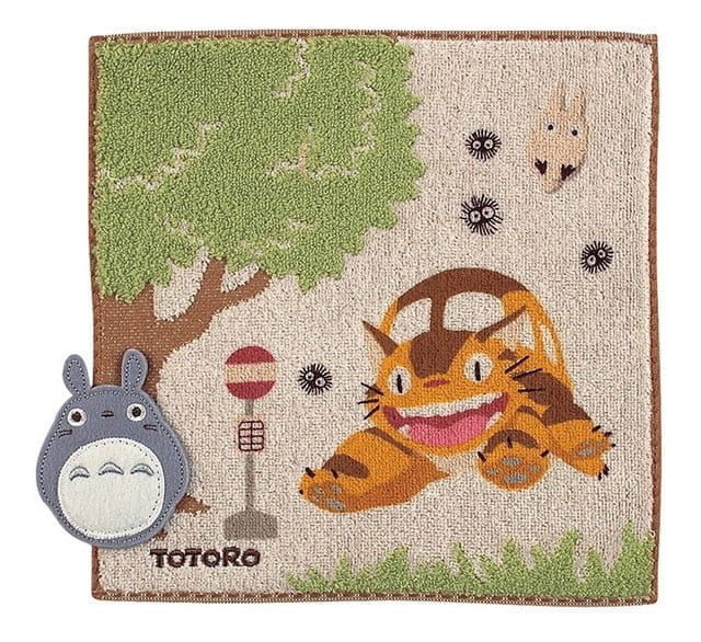 My Neighbor Totoro Mini Towel Bus Stop 25 x 25 cm P049033