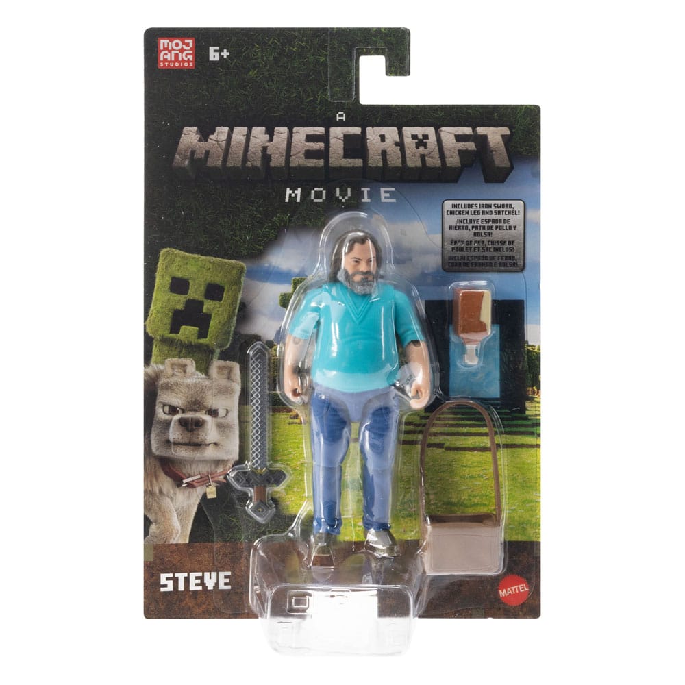 A Minecraft Movie Action Figure Steve 10 cm P049378