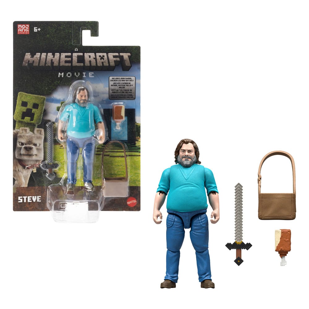 A Minecraft Movie Action Figure Steve 10 cm P049378