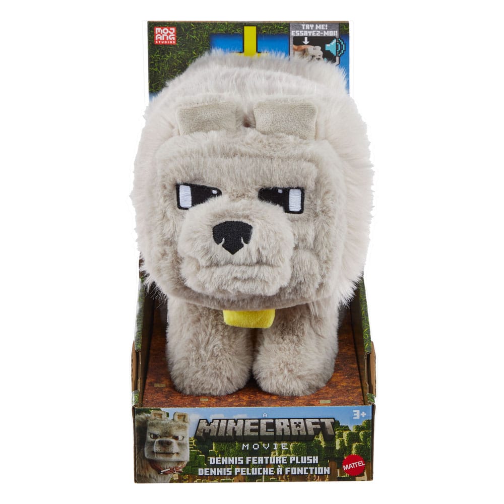 A Minecraft Movie Plush Figure Dennis the Wolf 20 cm P049418