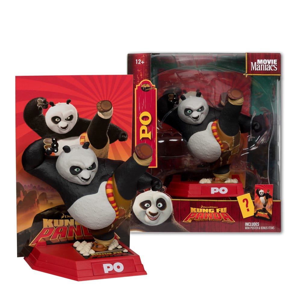 KUNG FU PANDA MOVIE MANIACS PVC STATUE PO 17 CM