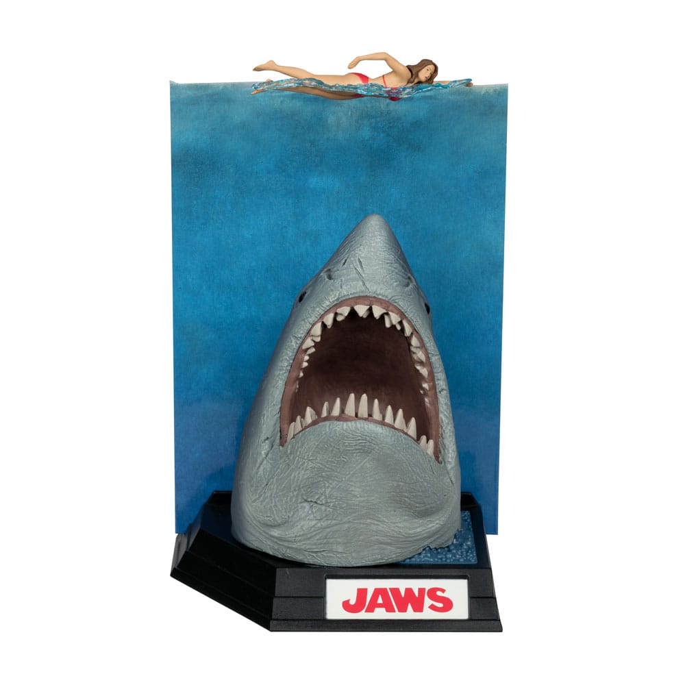 JAWS MOVIE MANIACS PVC STATUE JAWS (50TH ANNIVERSARY) 16 CM P049520