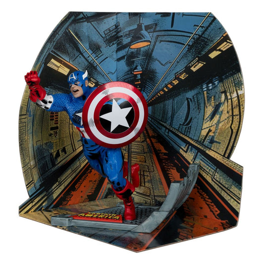 Marvel Collection PVC Statue 1/10 Captain America (Captain America #100) 12 cm P049552