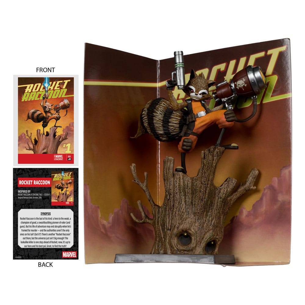 Marvel Collection PVC Statue 1/6 Rocket Racoon (Rocket Racoon: A Chasing Tale #1) 18 cm P066995