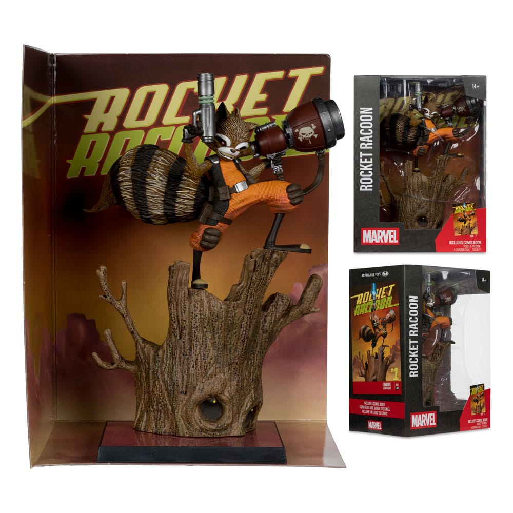 Marvel Collection PVC Statue 1/6 Rocket Racoon (Rocket Racoon: A Chasing Tale #1) 18 cm P066995