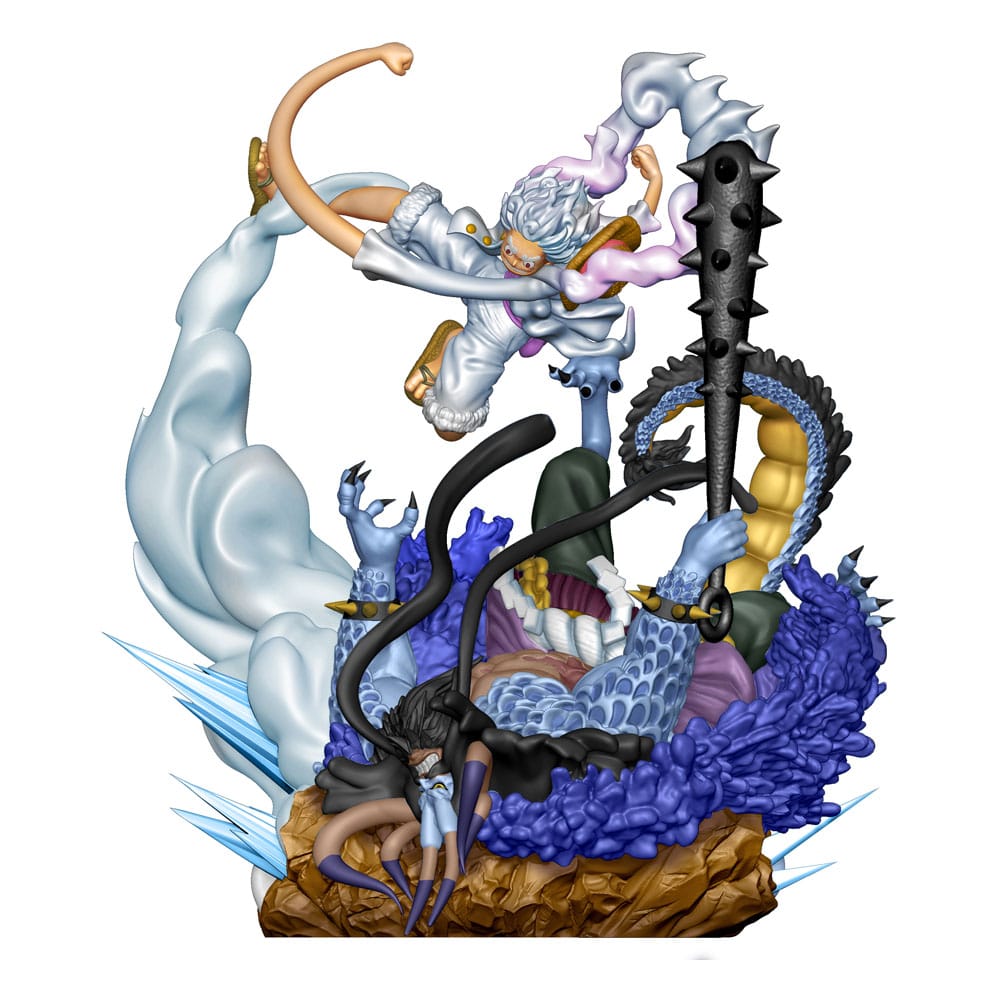 One Piece Petitrama PVC Mini Statue Logbox Re Birth Gear Fifth Special Set 9 cm P050060