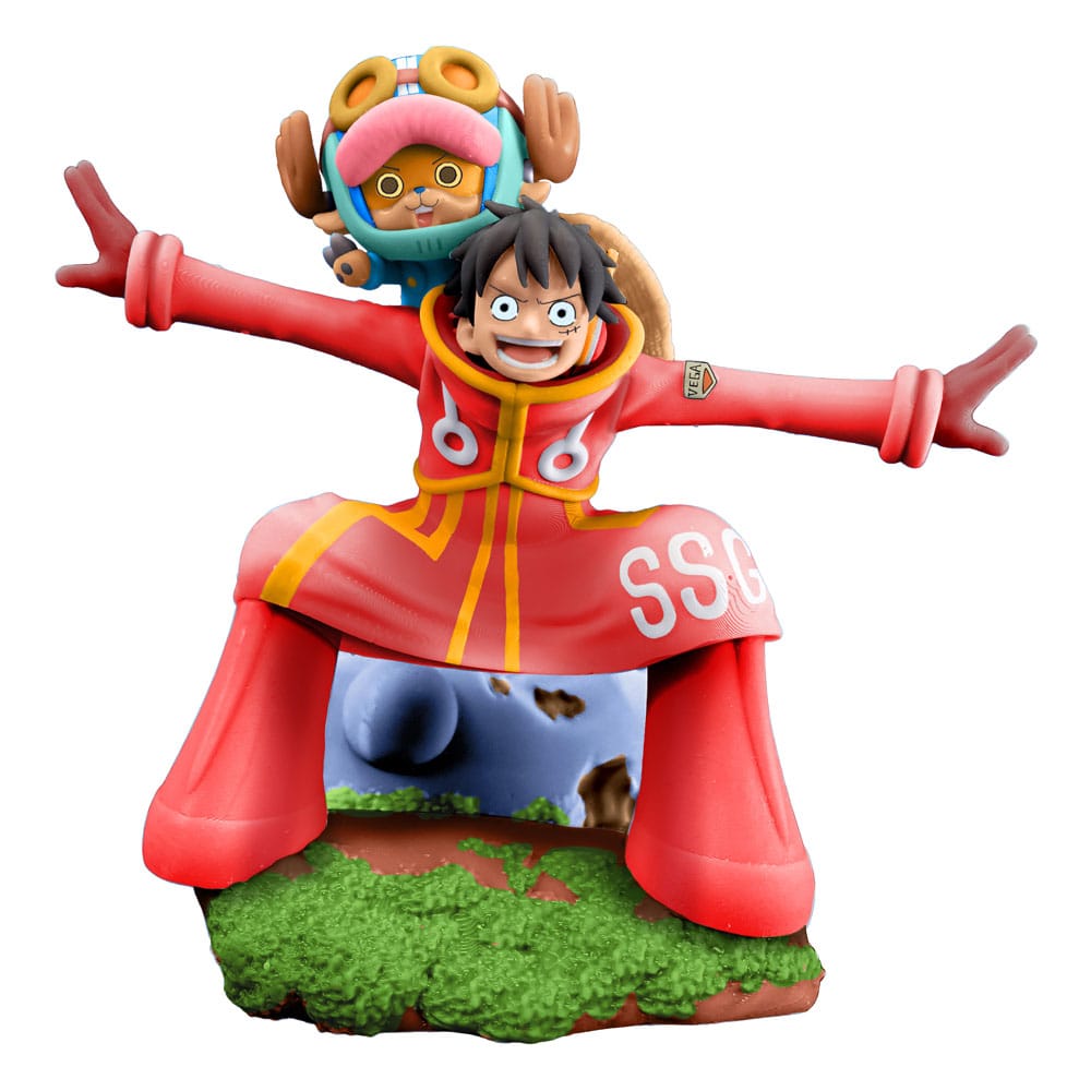 One Piece Petitrama PVC Mini Statue Logbox Re Birth Egghead Set 9 cm P050067