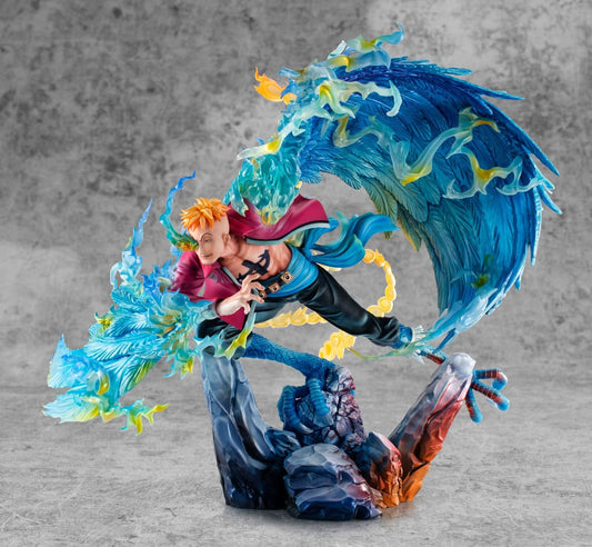 One Piece P.O.P MAS Maximum PVC Statue Marco the Phoenix Leader of 1st group of Whitebeard Pirates 32 cm P050084